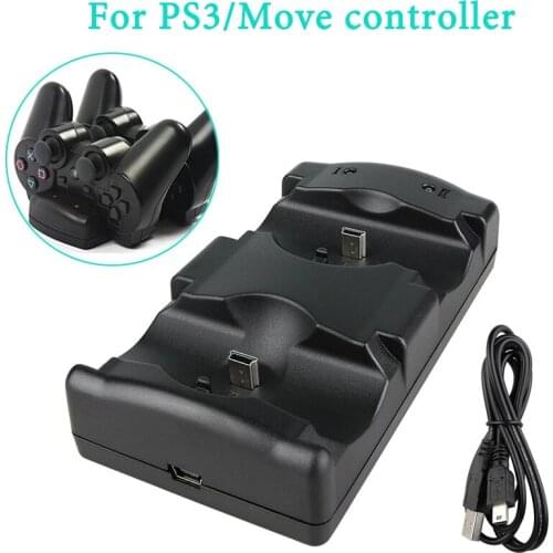 Charging Dock for PlayStation 3 PS3 Move Controller Stand Game Accessories Charger Wireless Gamepad Support Dualshock 3