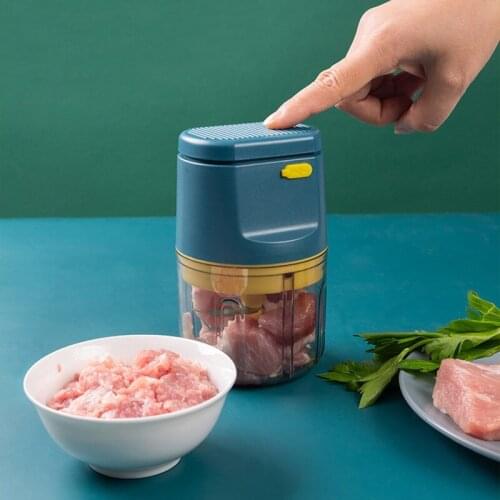 200/300ml Electric Garlic Masher Mini Sturdy Press Mincer Vegetable Chili Meat Grinder USB Wireless Food Chopper Kitchen Tools