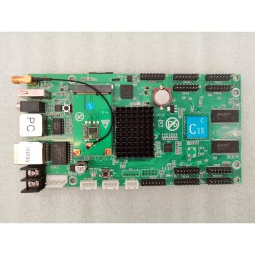 HD-C15 Asynchronous WIFI LAN USB Control Card HUB75 RGB Full Color Led Display Processor 384x320 112x1024 Pixel