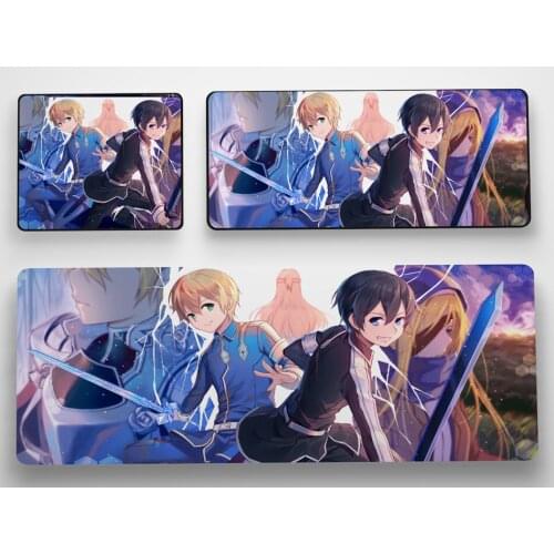 Sword Art online Alicization Asuna Kirito Eugeo Alice Anime Game Mouse Pad Profession PC Large Mats