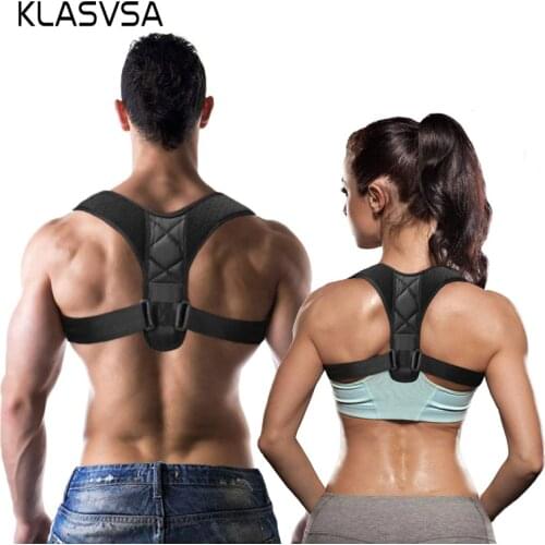 KLASASV Adjustable Posture Corrector Braces Supports Back Straightener Clavicle Spine Back Shoulder Lumbar Posture Correction