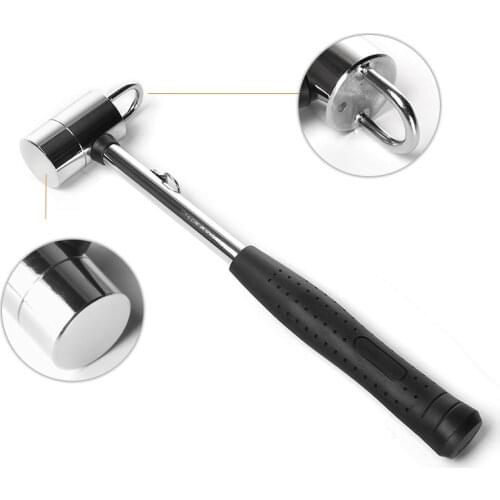 Outdoor camping multifunctional iron hammer escape safety tent steel nail hammer