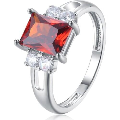 DEELAN White Fashion Cubic Zirconiarings For Women Hot Sale Design Copper Couple Engagement Wedding Jewelry Free Shipment