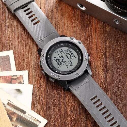 OHSEN Fashion Men Sports Watch Waterproof 50M Outdoor Digital Watch Swimming Army Grey Wristwatch Reloj Hombre Montre Homme