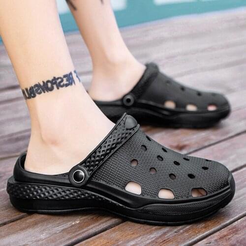 Beach Shoes 2021 Male Breathable Non-slip Mens Sandals Casual Sport Flat Shoes Two Ways to Wear Men Slippers Outdoor Cool Shoes