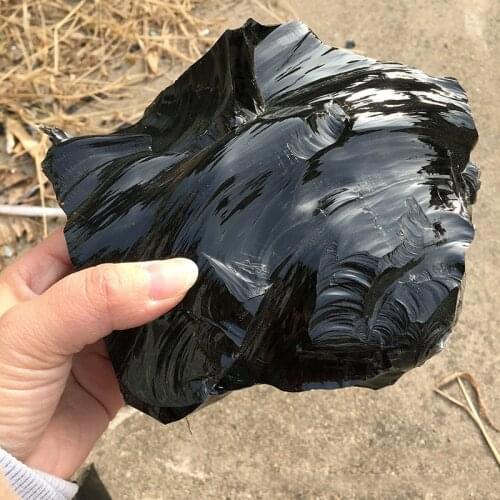 1kg Natural bulk obsidian original stone Healing Stone