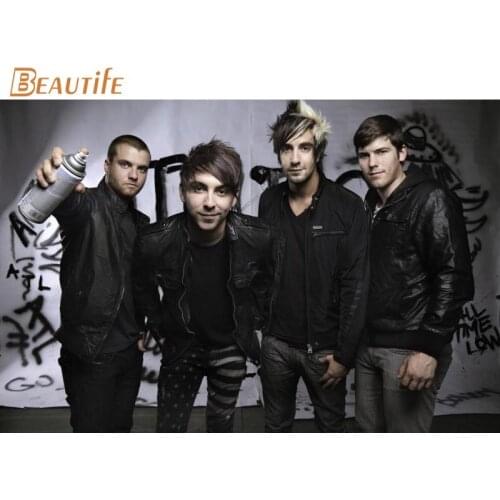 New Arrival All Time Low poster Cloth Silk Poster Home Decoration Wall Art Fabric Poster Print 30x45cm,40x60cm,50X75cm,60X90cm