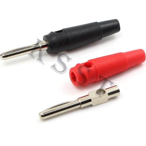 BP412 32A 4mm Banana Plug Copper High Current Insulated Shrouded Stackable Connector Soldering Type