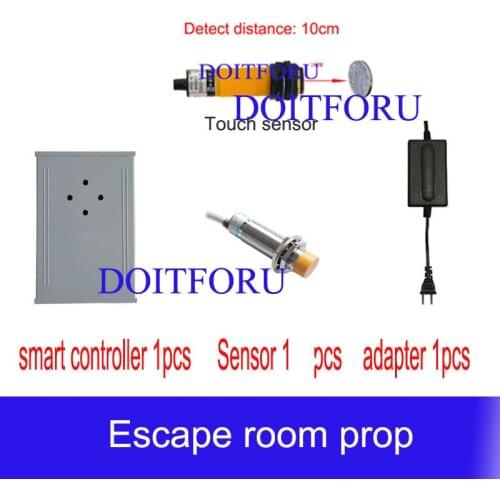 Adventurer game escape room props object and metal sensors prop object and metal close the sensor to unlock