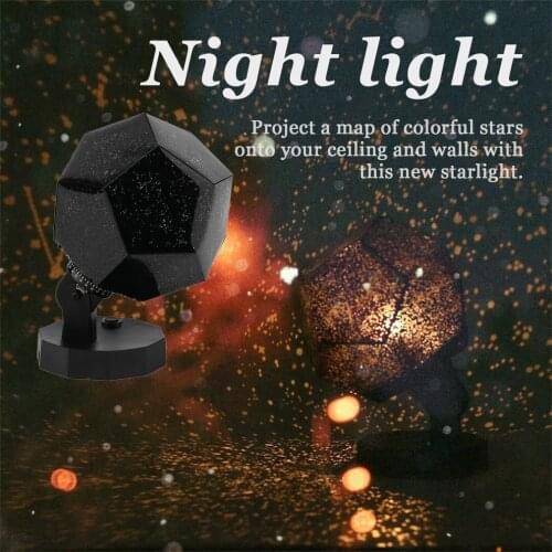 Star Sky Projector Romantic Cosmos Night Lamp LED Projection Lamp Bedroom Night Light Decoration Starlight Home Decor Kids Gift