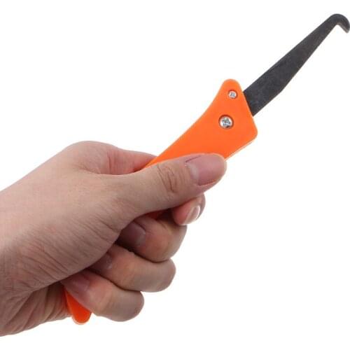 Professional Handheld Folding Hook Knife for Tile Gaps Grout Cleaning Repairing Construction Tools 63HF