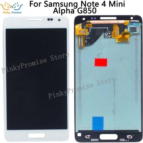 Tested Guarantee Super AMOLED For SAMSUNG Alpha G850 LCD for Samsung note 4 mini G850F LCD Screen Touch Digitizer Assembly