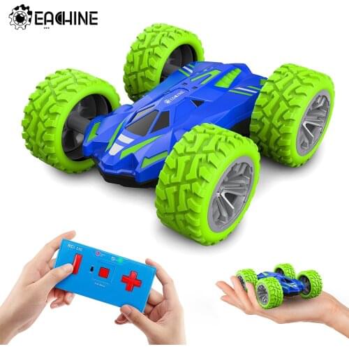 Eachine ec07 RC Car 2.4G 4CH Stunt Drift Deformation Remote Control Rock Crawler Roll Flip Kids Robot Auto Toy