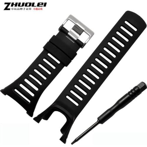 Strap for SUUNTO Ambit 1 2 3 2R 2S 24mm Mens Watch Rubber Band Screwdriver Watch Accessories