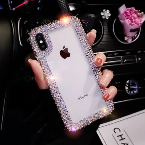 Luxury 3D Diamond holder Stand bling glitter soft phone case for iphone X XR XS 11 Pro Max 6s 7 8 Plus for samsung S8 S9 S10 A50