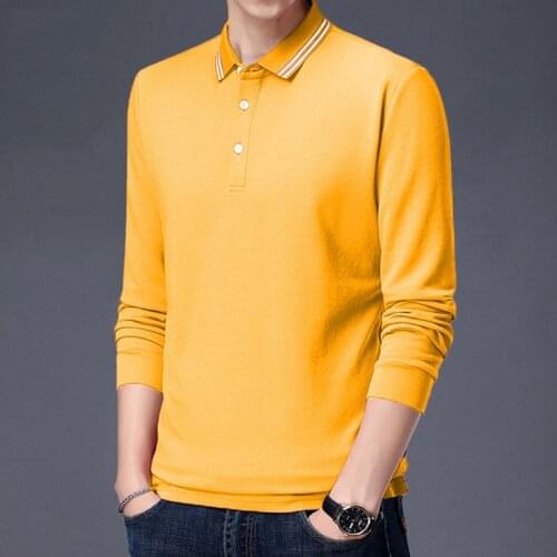 Mens Polo Shirt Long Sleeve Man Polo Shirts Men Fashion Casual Slim Fit Polos Men Jerseys Plus Size 5XL