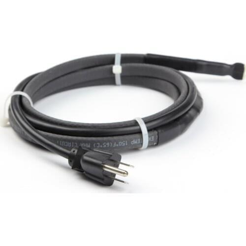 EU Plug-in Power Cord Self Regulating Heating Cable for Water Pipe Freeze Protection Reptiles Pets Heating Heat Trace System