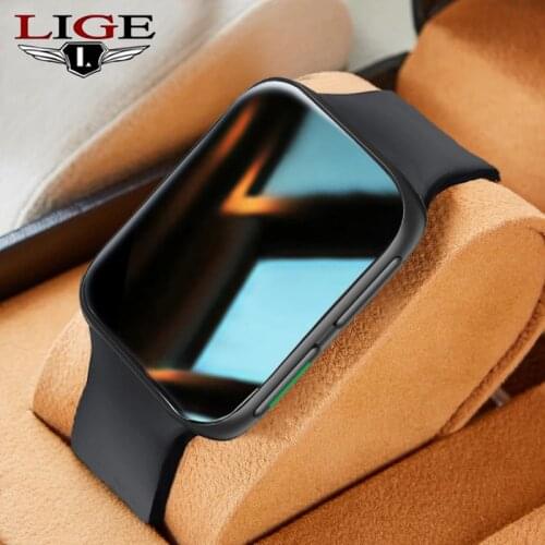 LIGE ​1.75" Full touch Sport Smart Watch Men Women Waterproof Health Tracker Weather Forecast Bluetooth Call Fitness smartwatch