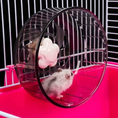 Acrylic Plastic Super Silent Roller Exercise Running Wheel Toy for Small Pets Hamster Guinea Pet Products