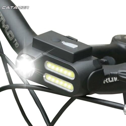 Bike LED Light 1200mAh Bicycle Flashlight USB Rechargeable Bike Safety Lights Waetproof Cycling Headlight Mount Led Bicycle
