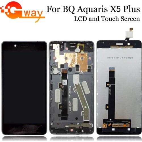 For BQ Aquaris X5 Plus Lcd Display Touch Screen For BQ X5 Plus With Frame hot sale+free tools