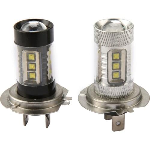 1PCS H7 LED Bulb Auto Fog lamp 12V H7 80W LED Car Headlight H7 LED Lights Lighting Sliver Body