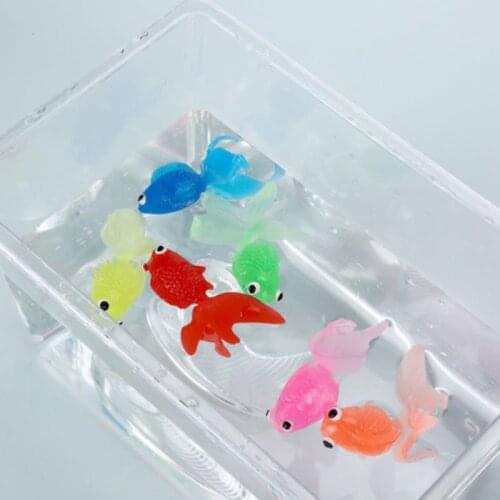 10pcs/set Kids Soft Rubber Gold Fish Baby Bath Toys for Children Simulation Mini Goldfish Water Toddler Fun Swimming Beach Gifts