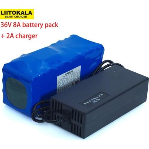 36V 8Ah 10S4P 500w 18650 Rechargeable battery pack ,modified Bicycles,electric vehicle 36V Protection with BMS+ 42v 2A Charger