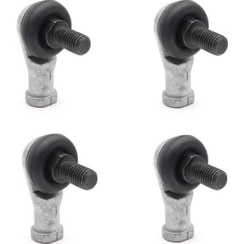 4 pcs SQ12-RS M12 12mm 90 Degrees Connector Ball Joint Rod End Right Hand Tie Bearing Male Steel