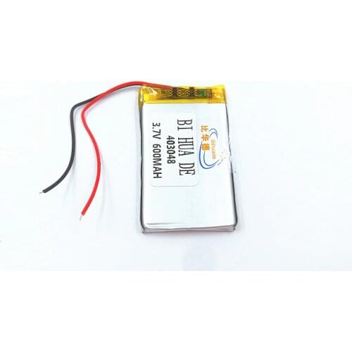 403048 3.7V 600mah 043048 Lithium polymer Battery with Protection Board For MP3 MP4 MP5 DVR DVD Bluetooth GSP Digital Products