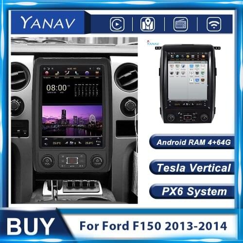 PX6 Android GPS Navigation Recorder Car Radio For Ford F150 2013-2014 Autoradio Stereo Car Multimedia Player Tesla Head Unit