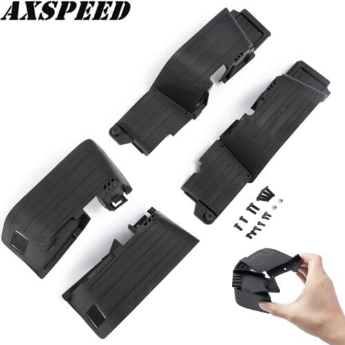 AXSPEED RC Car Front and Rear Mud Flaps Fender Set for 1/10 RC Crawler Axial SCX10 II 90046 Upgrade Parts