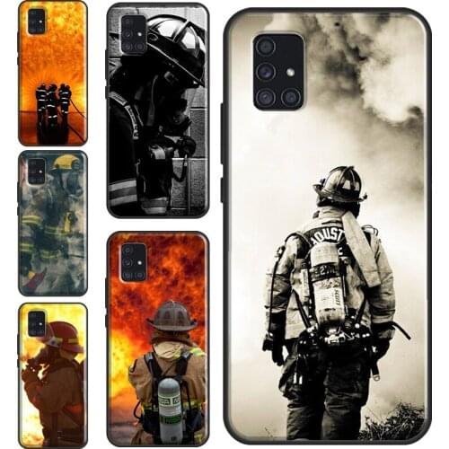 Firefighter Fireman Heroes Case For Samsung A52 A42 A32 A12 A72 A20e A21S A02 A10 A20 A30 A50 A70 A11 A31 A41 A51 A71