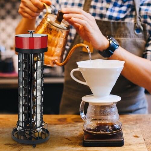 Coffee Capsule Holder Removable 360 degree Rotating Rack Bracket For Kitchen, Office, Coffee Shops