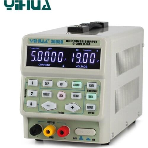 YIHUA 3005D DC Power Supply Digital program control 30V 5A Precise adjustment mobile phone signal test function DC Power Supply