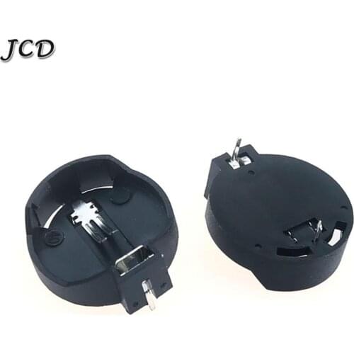 JCD 2PCS 3V CR2025 CR2032 Button Battery Case Coin Cell Battery Socket Holder Battery Storage Box 2032 Battery Organizer