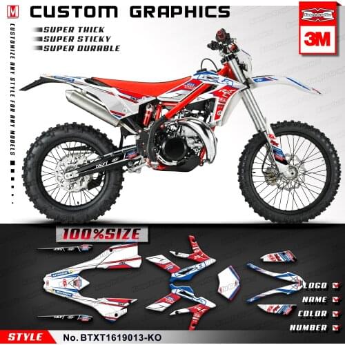 KUNGFU GRAPHICS Enduro Decals MX Racing Stickers for Beta X-trainer 250 300 Xtrainer 2016 2017 2018 2019 2020