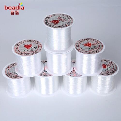 Handmade DIY Material Stereotypes For Nylon String Beading CordBeaded Bracelet Jewelry Line Transparent White