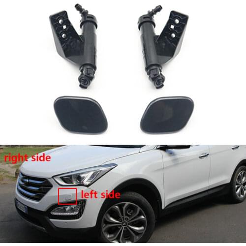 For Hyundai Santa Fe 2013 2014 2015 2016 Front Bumper Head Light Lamp Washer Spray Nozzle Cleaning Pump Actuator with Cover Cap