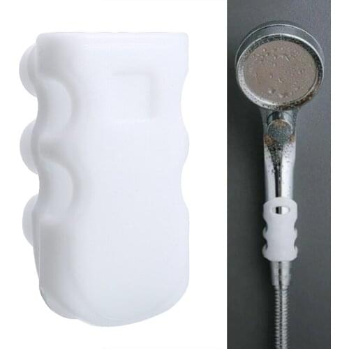 Practaical Wall-mount Suction Cup Bathroom Shower Head Holder Silicone Punch-free Holder Rack Bathroom Supplies