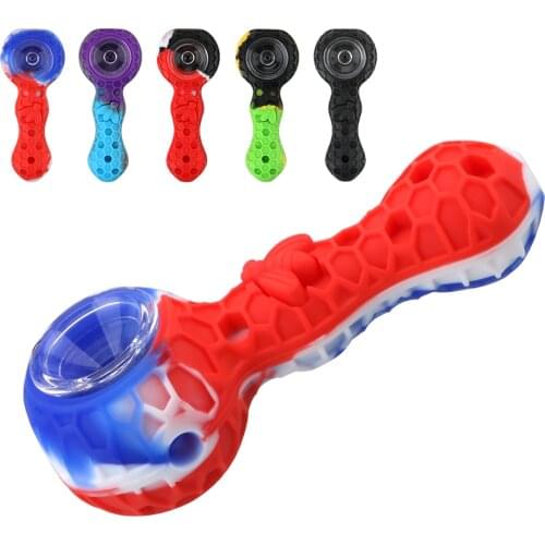 Silicone Smoking Pipe Cigarette Tubes Household Products Travel Tobacco Pipes Tobacco Herb Accessories