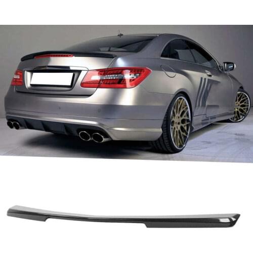 High Kick Trunk Lid Spoiler Wing Carbon Fiber Look for AMG Style Fit for Mercedes-Benz E-Class C207 Coupe A207 2010 2011-2016