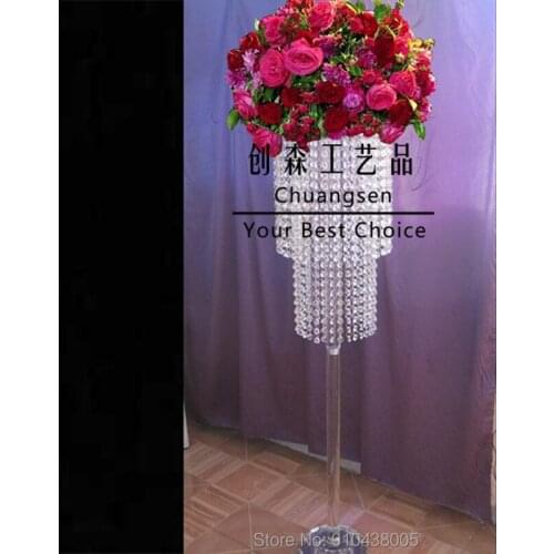 Table Decoration Wedding Main Table Flower Holder Road Lead Home Decor Centerpiece,Christmas Deco Flower Stand Party Supply