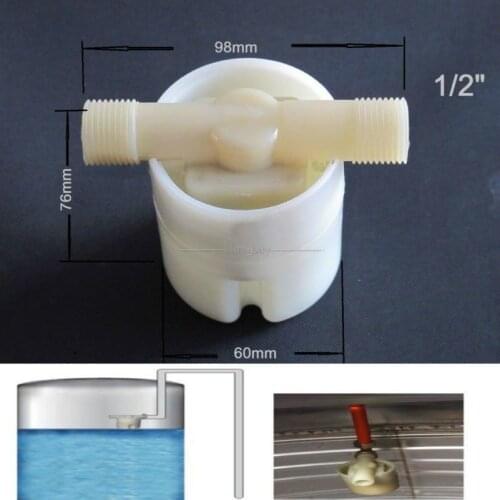 1/2" or 3/4" Floating Ball Valve Automatic Water Level Control Valve Float valve FOR Automatic Water Tank Water tower pool new