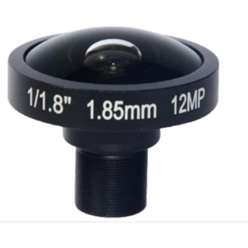 1.85 mm 1/1.8" 12.0 Megapixel Fisheye CCTV Lens For Camera Sport ITS Crossing Security Surveillance Lenses 360 Panoramic Interco