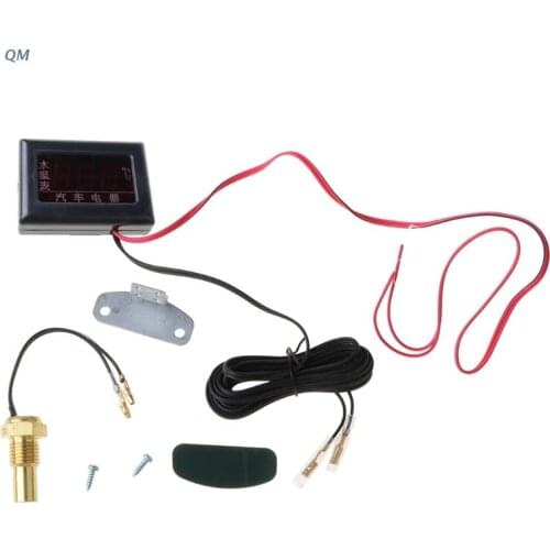 12/24v Car Digital Water Temperature Gauges Sensor 10/12/14/16/17/21mm Universal 13MF