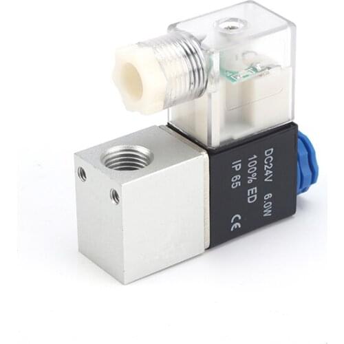 2V025-06/08 DC12V DC24V Ac220v AC110V AC24V Air Two-Position Two-Way Electronic Pneumatic Solenoid Valve