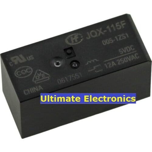 5pcs JQX-115F-005-1ZS1 HF115F-005-1ZS1 A set of conversion 5 pin 12A relay