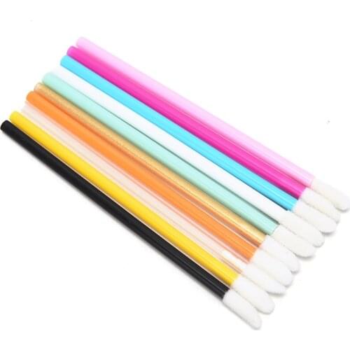 50pcs Micro Brushes Make Up Eyelash Extension Disposable Eye Lash Glue Cleaning Brushes Free Applicator Sticks Makeup Tools