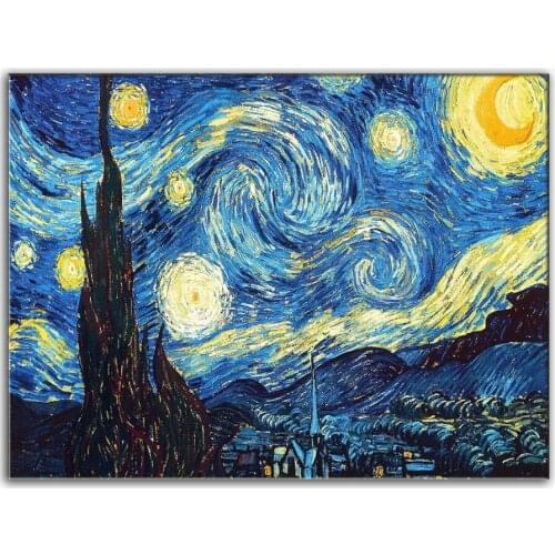 Home Decoration DIY 5D Diamond Embroidery Van Gogh Starry Night Cross Stitch kits Abstract Oil Painting Resin Hobby Craft